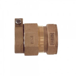 Brass Coupling, 1" Tube End, Lead Free