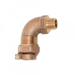 Pipe Fitting, 1" Tube End, 1" Thread, Bronze
