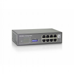 8-Port Fast Ethernet PoE Switch Outputs 120W