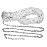 Premium 3 Chain with 1/2" Rope, 200', 3/8" Shackle