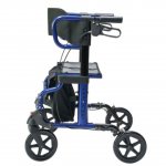 Hybrid LX Rollator Transport Chair, Blue