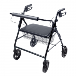 Walkabout Four-Wheel Rollator, Black