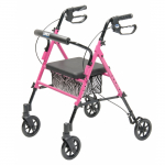 Set n' Go Height Adjustable Rollator, Pink