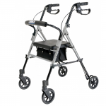 Set n' Go Adjustable Rollator, Silver