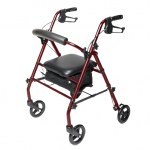 Walkabout Knock Down Rollator, Burgundy