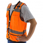 Hi-Viz Heavy Duty Mesh Vest, Orange, L