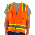 Hi-Viz Surveyors Vest, Two-Tone DOT, L