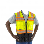Hi-Viz Vest with DOT Striping, Yellow, 2XL