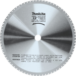 12" 78T Carbide-Tipped Saw Blade Ferrous Metal