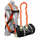 Safety Harness Kit with 6' Leg Lanyard