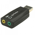 USB 3D 5.1 Sound Adapter, USB Type-A to 3.5 mm