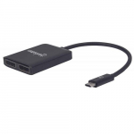 USB Gen2 Type-C Male to Dual DisplayPort Adapter