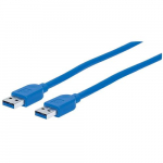 USB 3.0 Type-A Male to Type-A Male Cable, 5 Gbps, 6'