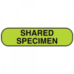 1.25" x 0.3125" Blood Bank Label "Shared Specimen"