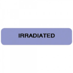 1.25" x 0.3125" Blood Bank Label "Irradiated"