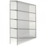 Acrylic 3.5" x 11.5" x 16" 4-Compartment Pipette Rack
