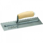 Standard Notched Trowel, Curved Wood