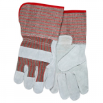 Economy Split Leather Palm Work Gloves, L