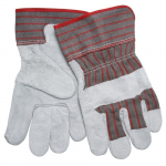 Economy Grade Split Leather Palm Work Gloves, L