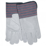 Long Gauntlet Split Leather Work Gloves, L