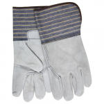Plasticized Gauntlet Shoulder Leather Palm Gloves, L