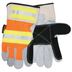 Luminator Double Palm Orange Back Gloves, L
