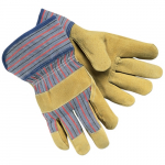 Pigskin Split Leather Palm Wing Thumb Gloves, L