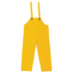 Classic Polyester Bib Pants, No Fly, Yellow, 4XL