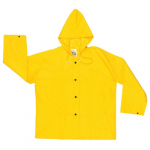 Rainwear Jacket With Hood, .28mm, Yellow, 2X-Large