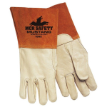 Mustang Sewn Leather Welding Work Gloves, Large