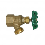 3/4" No-Lead Brass Boiler Drain Valve, Angle Outlet