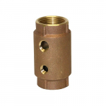 1" No-Lead Brass Check Valve with Double Tap