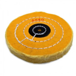 BUFF:Y4 x 40 Yellow Muslin Buffs 4" x 40ply