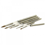 BRS-KC-SET Natural Kolinsky Brush with Caps