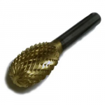 TIN:D1/2 Titanium Nitrite Coated Bur Egg 1/2"