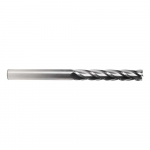 1" Uncoated Solid Carbide End Mill, 2-Flute