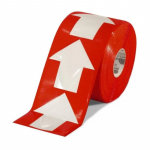 4 x 4" Wide Solid Tape, Red 280 Arrow