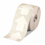 4 x 4" Wide Solid Tape, White 280 Arrow