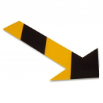 Yellow Arrow with Black Chevrons, 10" x 6"
