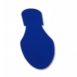 Solid Colored Blue Footprint, Floor Marking