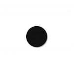 3/4" Black Solid Dot