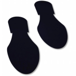 Solid Colored Black Footprint, Floor Marking