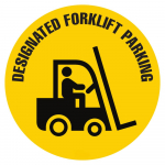 "Designated Fork Lift Parking" Sign, 36"