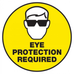 36" Floor Sign - Eye Protection Required