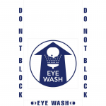 "Do Not Block Eye Wash Station" Sign