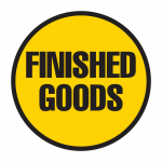 "Finished Goods" Floor Sign, 12"