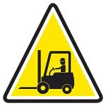 24" Floor Sign - Forklift ...