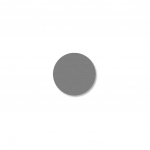 3/4" Gray Solid Dot