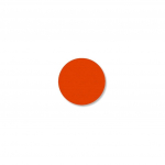 3/4" Orange Solid Dot