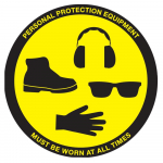 "Personal Protective Equipment" Sign, 12"